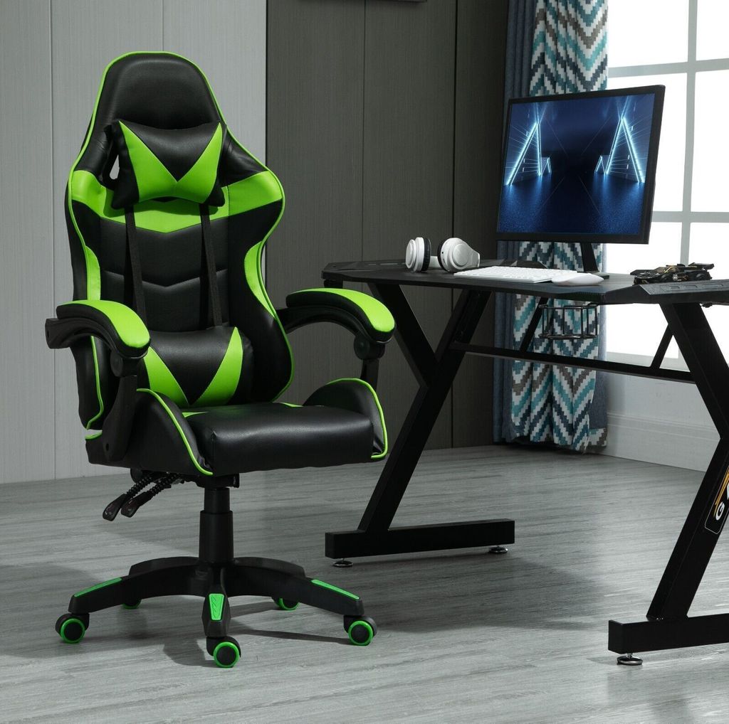 MCC Bürostuhl, Gaming Sessel, Ergonomisch, Schreibtischstuhl, Drehstuhl, Gamingstuhl in 4 Farben erhältlich