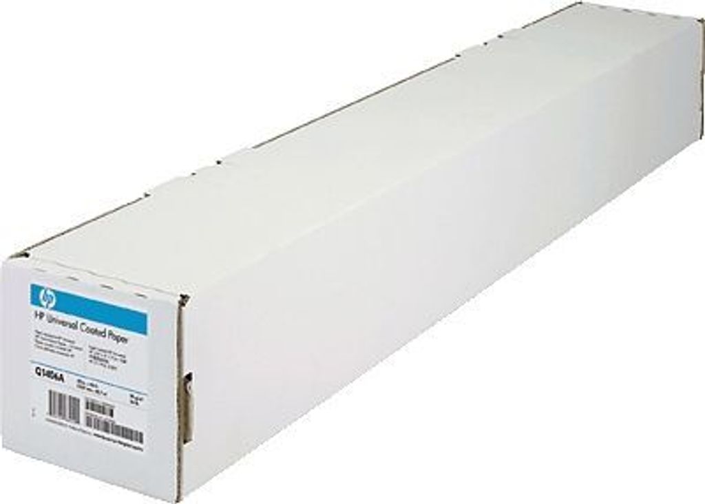 HP 1067/45.7/Universal Coated Paper, matt, 42", Q1406B, 90 g/m2, Papier, 1067mmx45.7m, weiß, für Tintenstrahldrucker, Rolle,