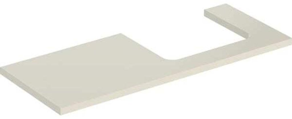 Geberit ONE Waschtischplatte, Ausschnitt rechts, 120x3x47 Produktbild 