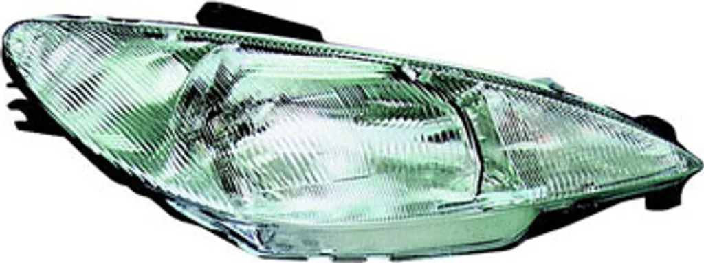 Johns, faro anteriore alogeno Peugeot 206 CC 09/98- H4 Destra