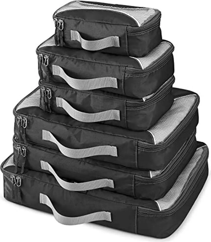 Organizer Bagaglio 6 Pezzi Heavy Duty | Cubi Valigia Idrorepellenti