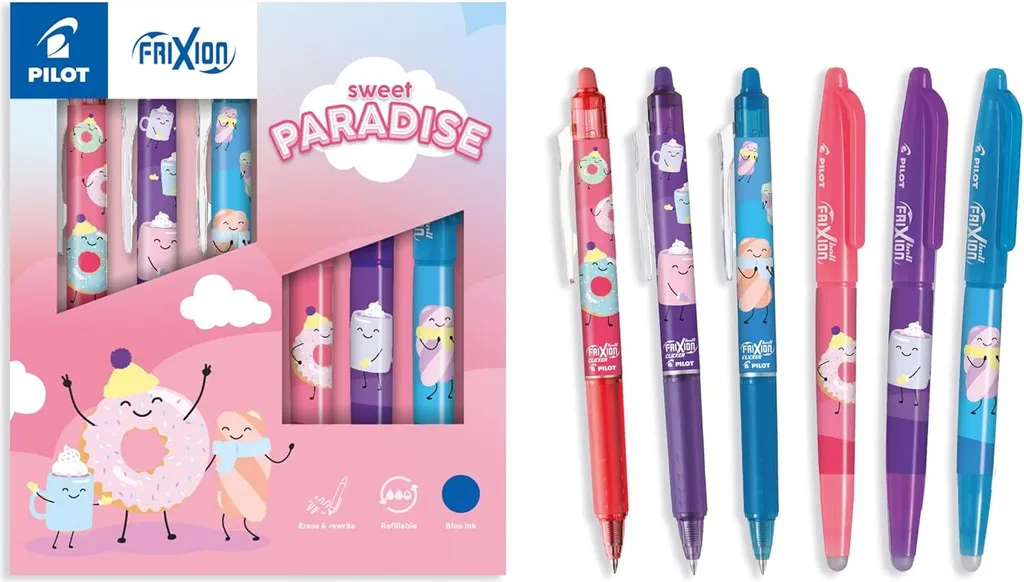 Écrire et Corriger sans Ratures : Pilot FRIXION BALL 07 Fancy Winter x6