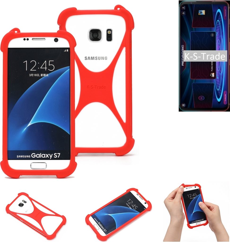 K-S-Trade Handy-Hülle kompatibel mit Nubia RedMagic 5G Schutz-Hülle Bumper Silikon Schutz Hülle Cover Case Silikoncase Silikonbumper TPU Softcase