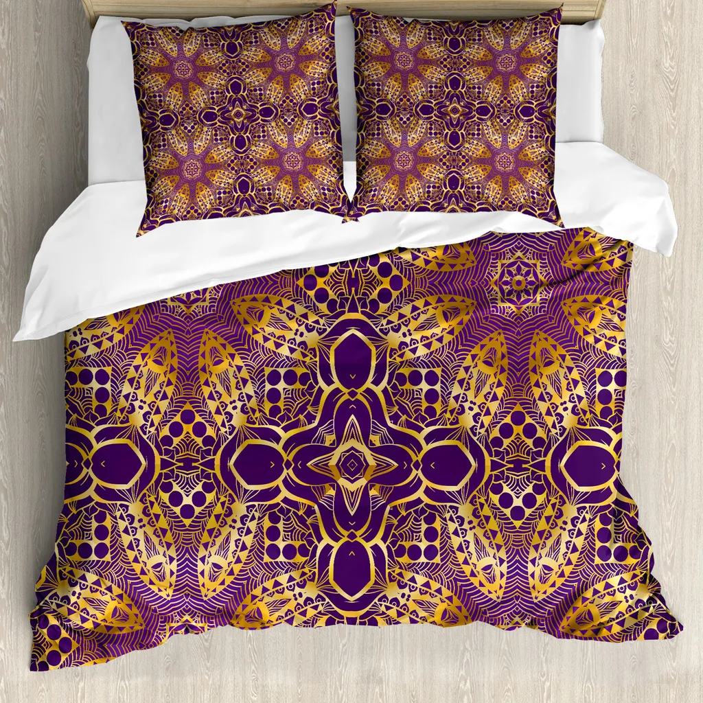 Copripiumino Viola Mandala ABAKUHAUS 200x200 - Stile Boho Anallergico