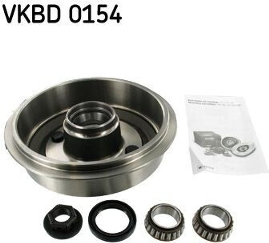 2x SKF Bremstrommel VKBD 0154 für FORD KA (RB_) FIESTA III (GFJ) 216mm 76mm