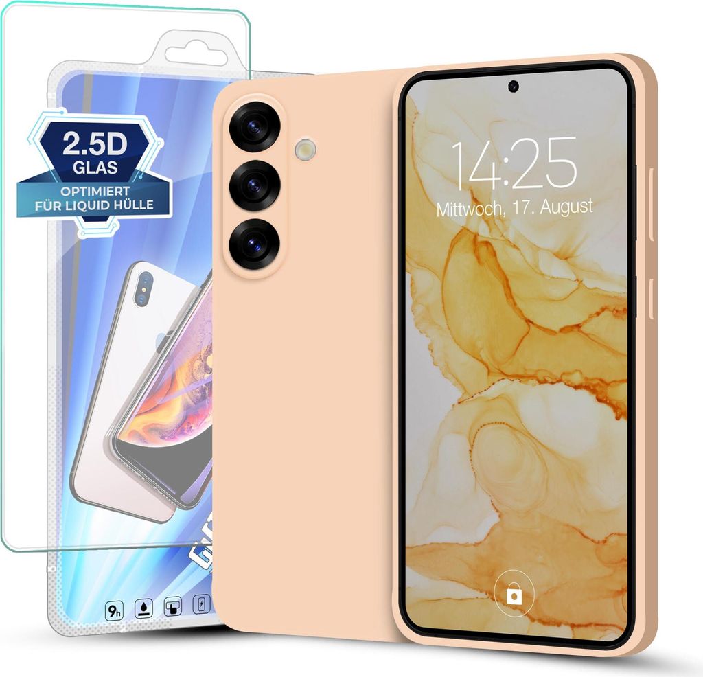 Hülle für Samsung Galaxy S25 mit 9H Displayglas Produktbild 