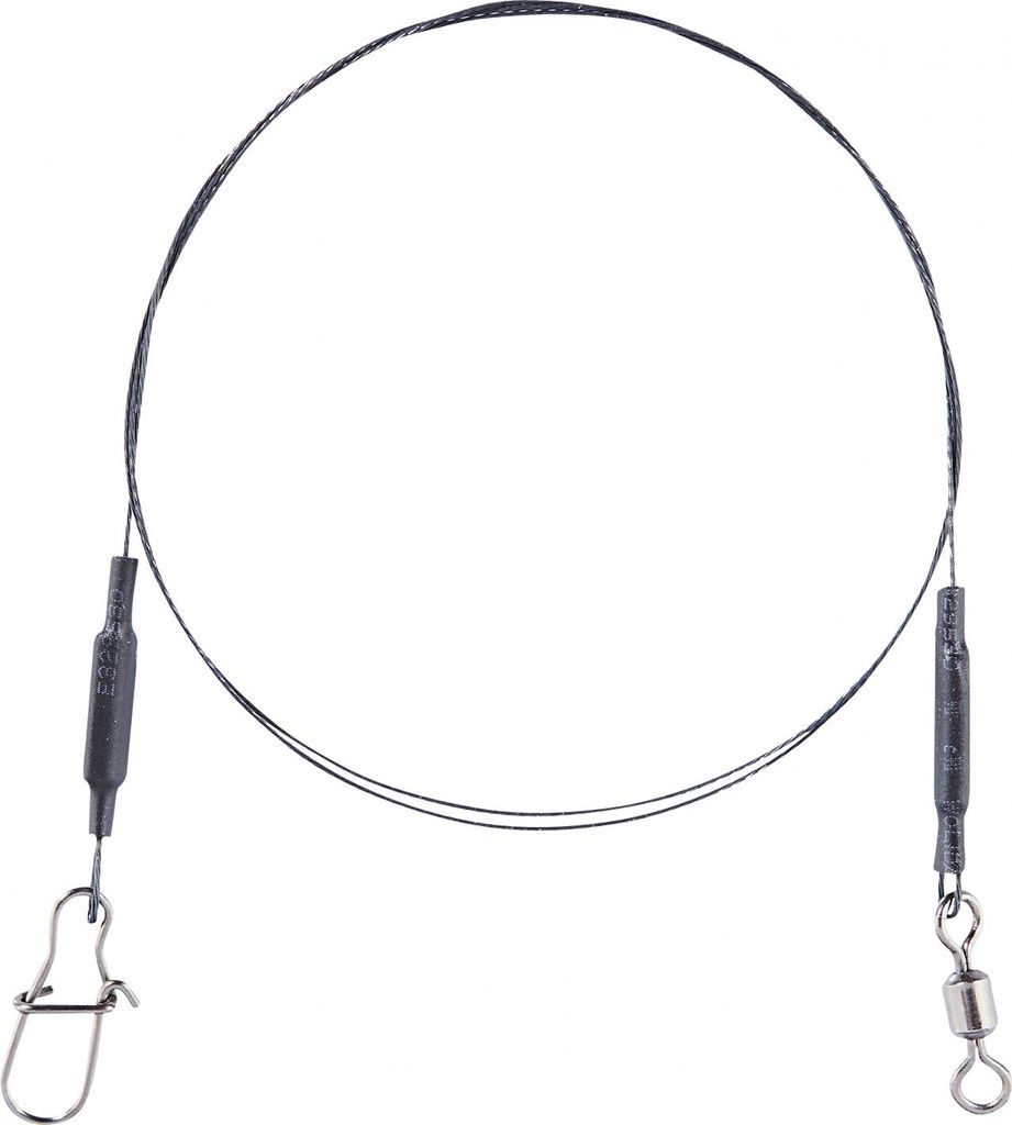 Balzer Shirasu 1x7 Titanium-Vorfach mit Sicherheitssnap Länge 35cm, Tragkraft 13kg