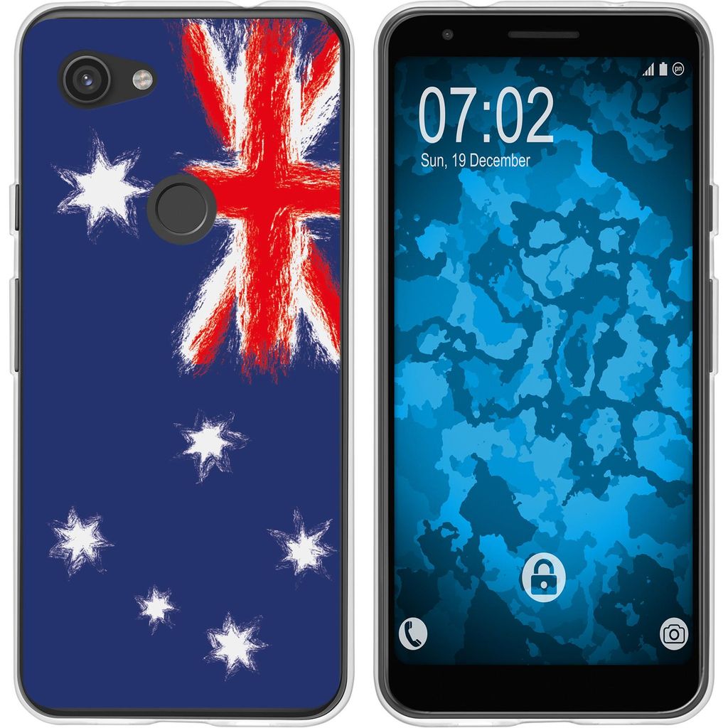 PhoneNatic Case kompatibel mit Google Pixel 3a XL Silikon-Hülle WM Australien M2