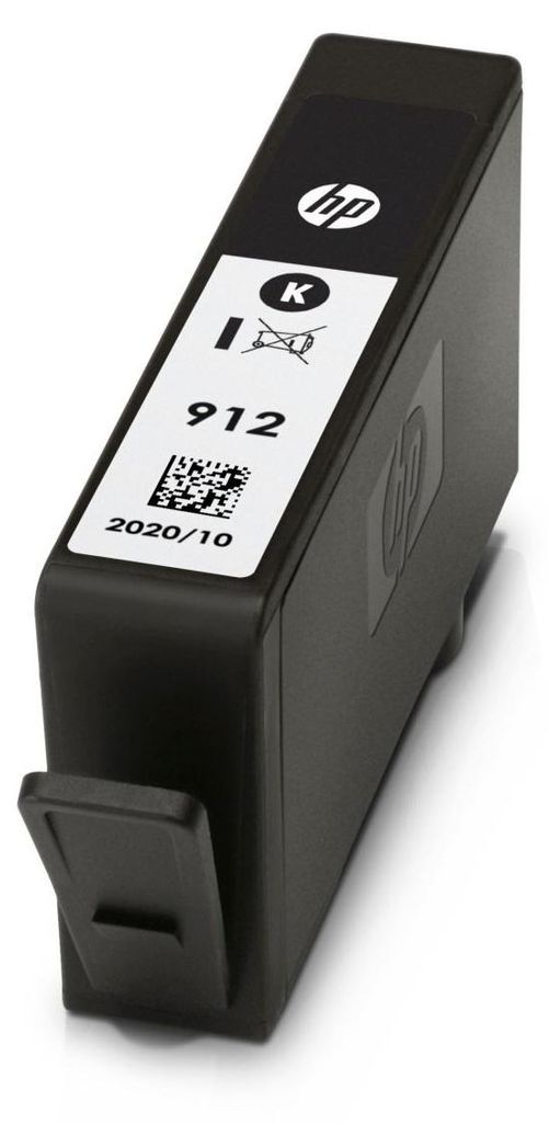 HP 912 Černá originální inkoustová kazeta, Standardní Obrázek produktu 