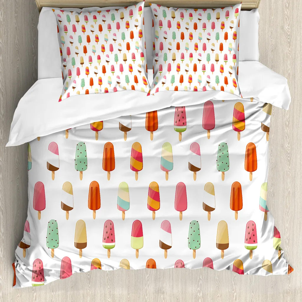 Set Letto ABAKUHAUS EIS Multicolore - Copripiumino Moderno 155x220