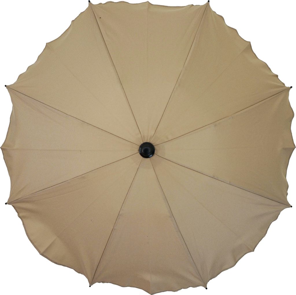 Skyline Sonnenschirm für Kinderwagen flexiblem Befestigungsarm UV-Schutz50+ Sonnensegel Sonnenschutz Kinderwagen-Sonnensegel, Ø63cm, Beige