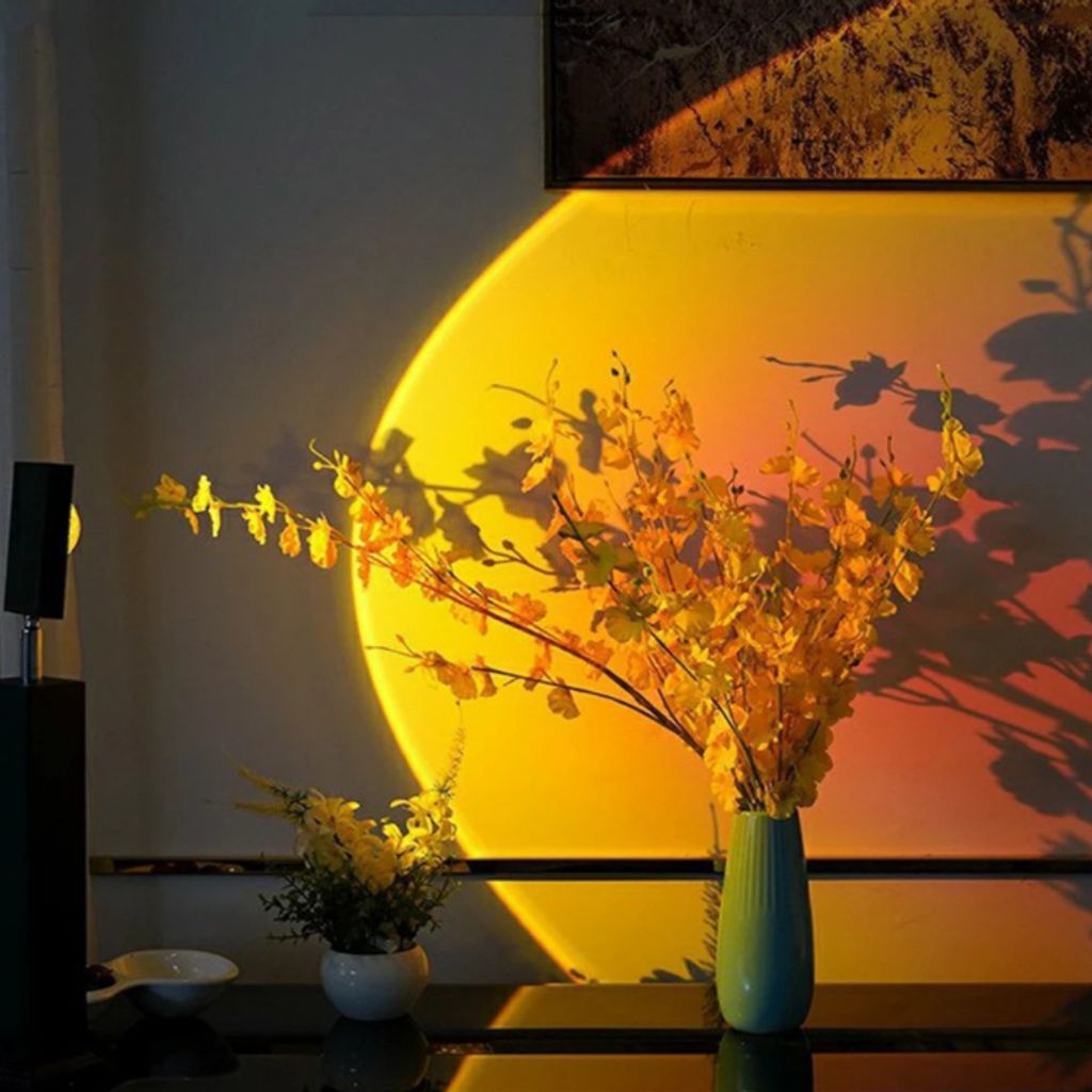 Projektionslampe Sunset Regenbogen Sonne Sonnenuntergang USB LED Projektor Licht 