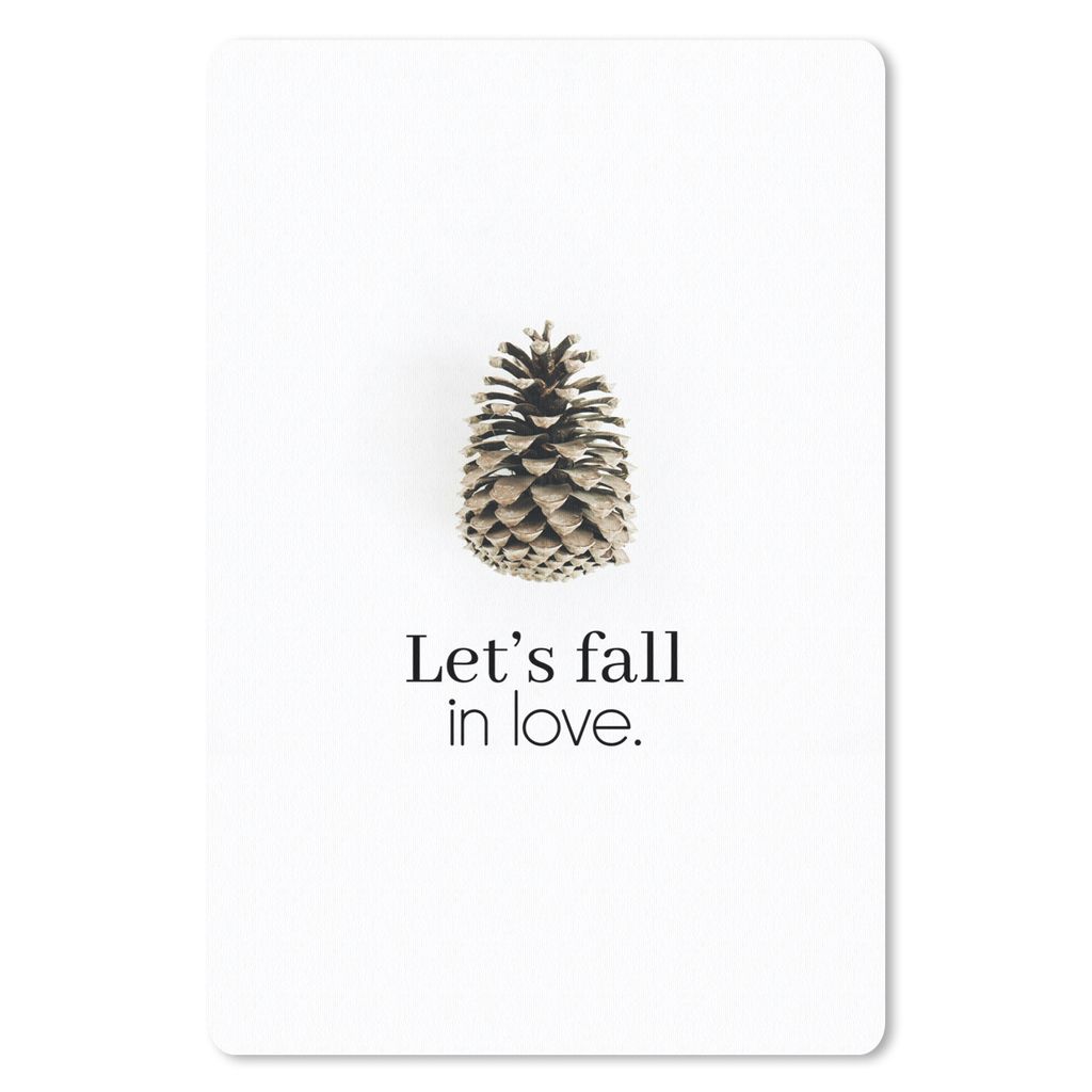 MuchoWow Mauspad Mousepad Herbst - Zitat - Tannenzapfen 18x27 cm - Mousepads - Maus Mat - Pad - Mausunterlage