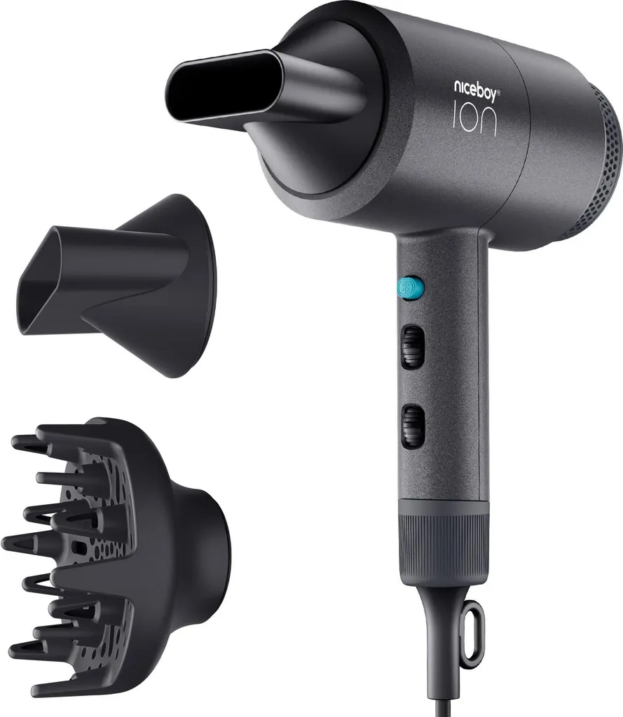 Niceboy ION AirSonic STAR Sèche-cheveux avec ionisation et flux d'air puissant