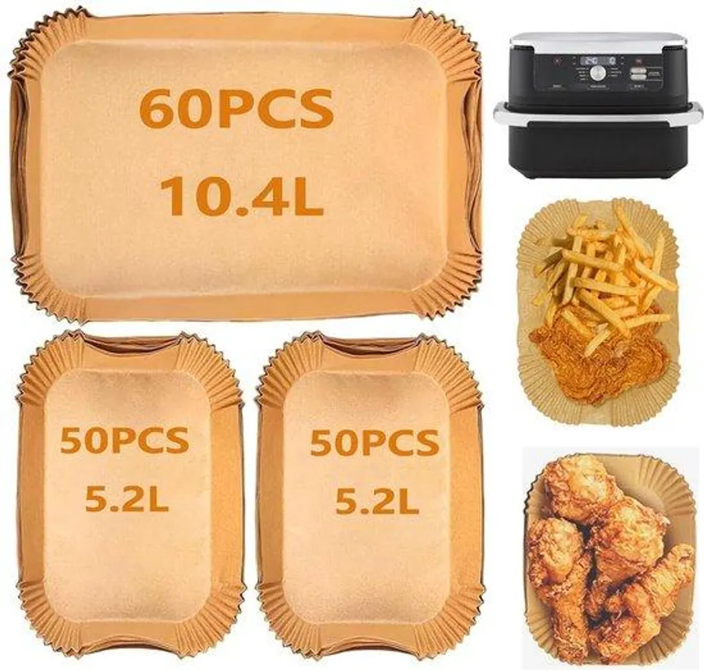 Papier Sulfurisé 160pcs Friteuse Ninja AF500EU Cecotec 10L 5L Accessoire