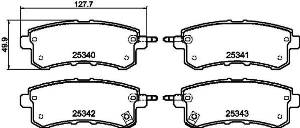 Plaquettes de frein HELLA pour Patrol VI Y62 : freinage sûr et durable