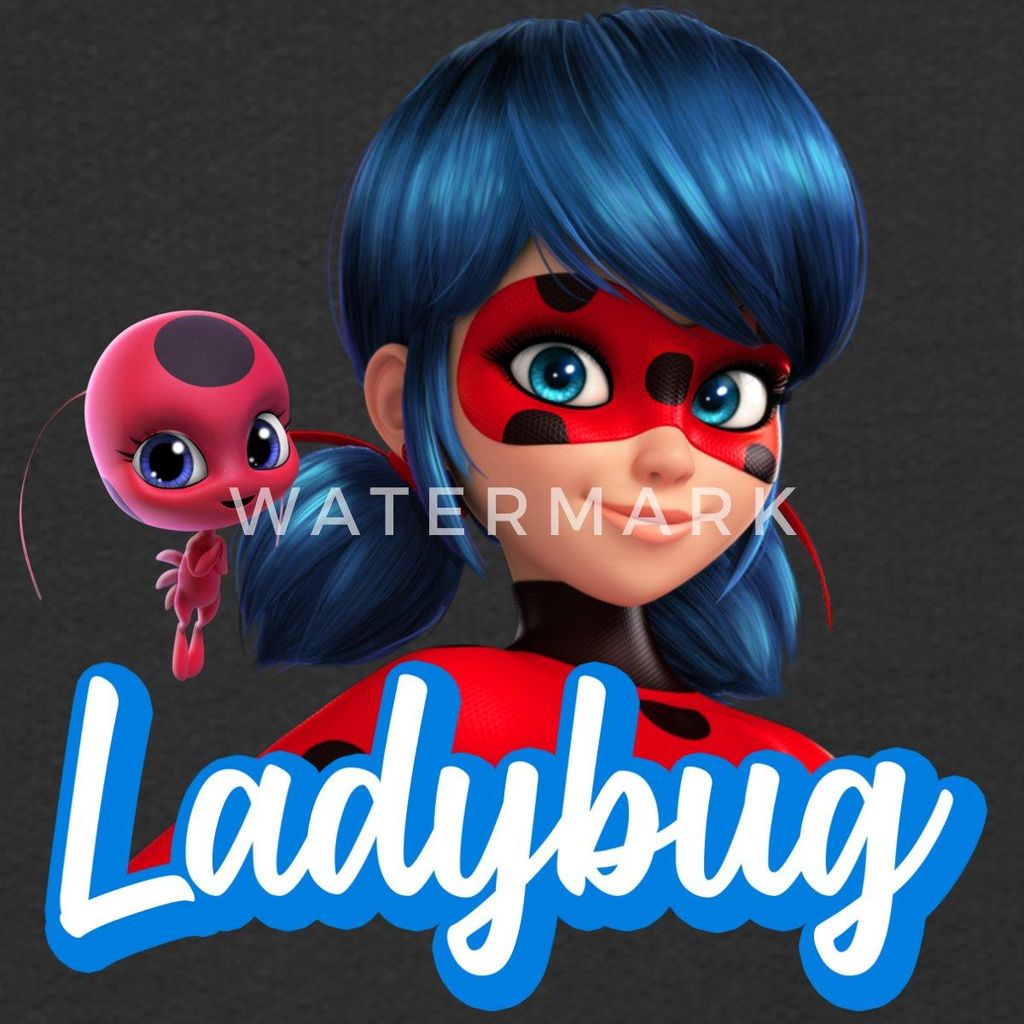 Spreadshirt Miraculous Ladybug Tikki Kinder Premium Hoodie, 134/140 (8 Jahre), Schwarz