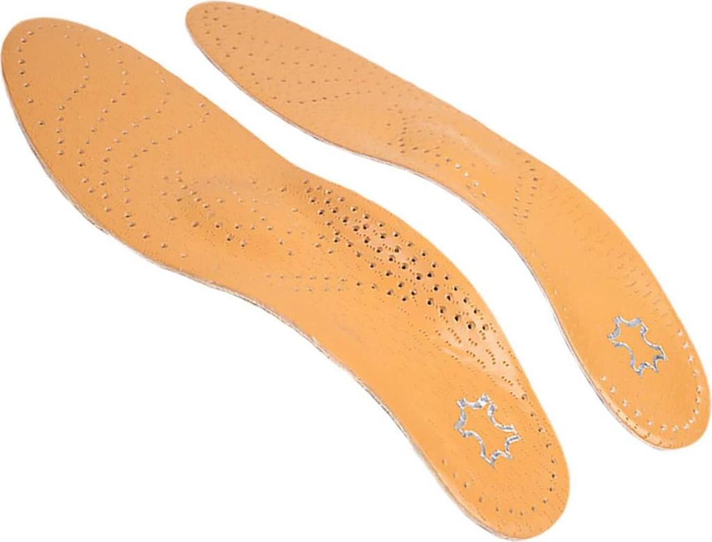 STILVORA Einlegesohlen für X-Beine & Plattfüße, Komfort Fußpolster aus Leder, atmungsaktiv, stoßdämpfend, für Herren & Damen Schuhe, 37-38