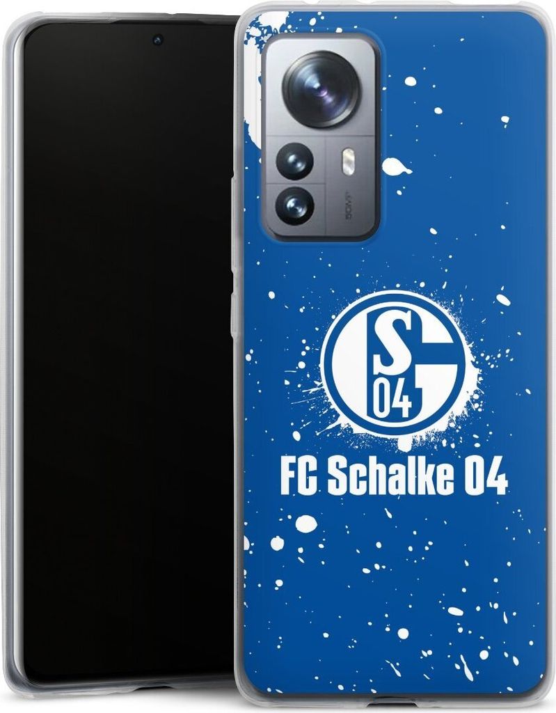 DeinDesign Slim Hülle für Xiaomi 12 Pro 5G Silikon Case Ultra Dünn Handyhülle FC Schalke 04 Logo S04