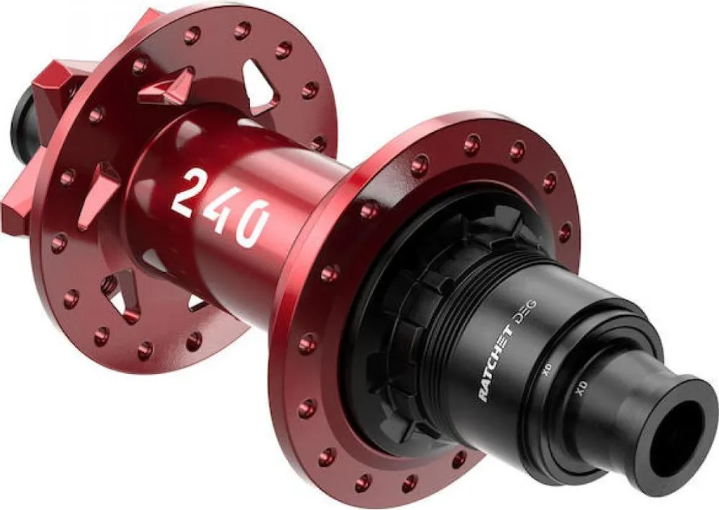 Moyeu VTT DT Swiss 240 DEG Boost 32 trous Rouge pour Enduro et Trail