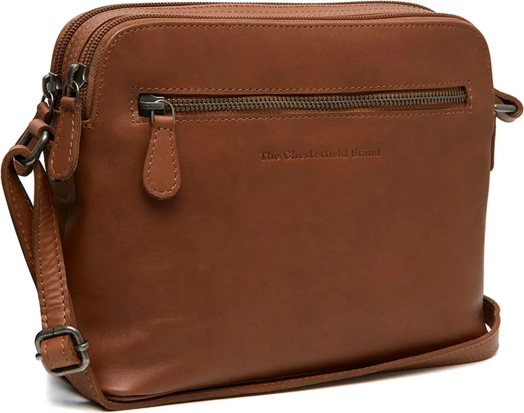 The Chesterfield Brand Nebraska Cognac: Borsa Donna Pelle Marrone
