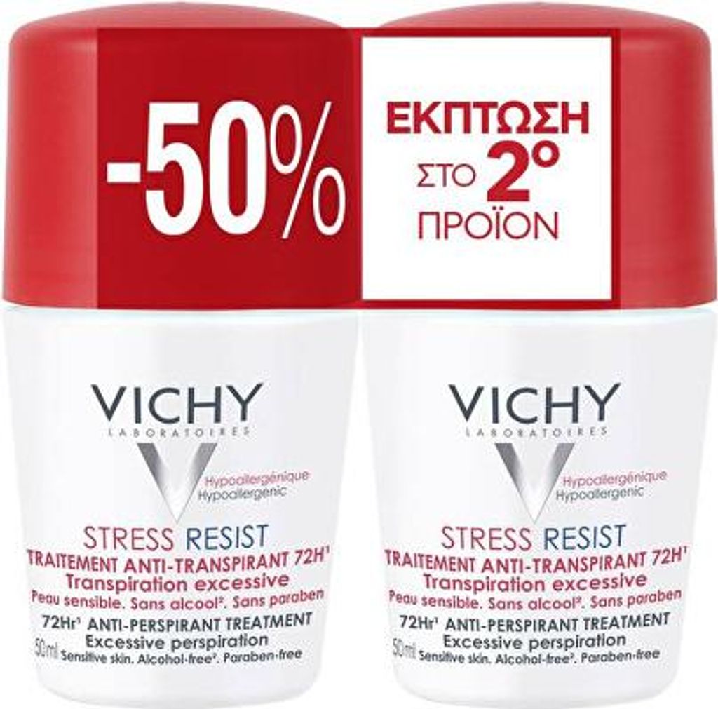 Vichy Deo Roll-on Stress Resist 72h 2X50 ml