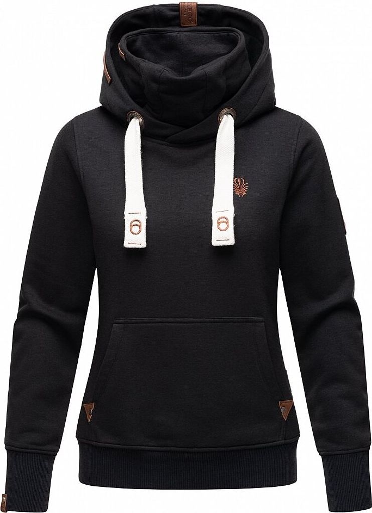Navahoo Damen Sweatshirt Kapuzenpullover Kapuze Hoodie Pulli Warm Sweater Raniaa Navy Gr: 36 - S