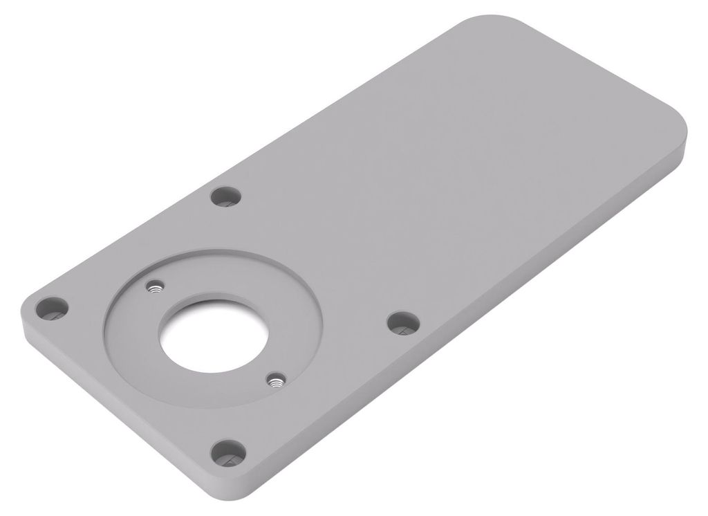 PRIWAS Grundplatte/Adapterplatte XL-Version für Kopierhülsen passend für Bosch GLF 18V-8 | Vergrößerte Gleitplatte passend für Bosch Kantenfr...