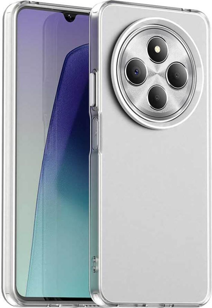 Handyhülle für Xiaomi Redmi 14C /Xiaomi Redmi 14R Schlank Durchscheinend Matt Stoßfest Schutzhülle Weiß