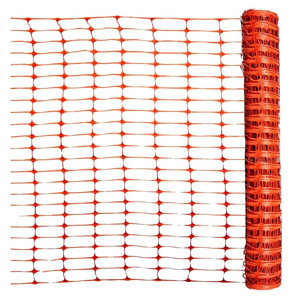 horizont Kunststoffzaun 50 m x 1 m - rot – Absperrzaun aus HDPE, flexibel für Garten, Camping und Baustellen