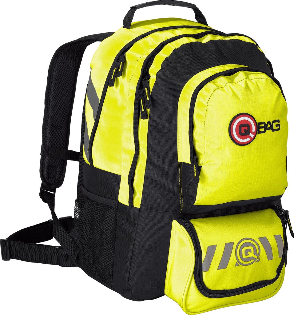 QBag Rucksack 10 Neongelb 32L Stauraum für Motorrad & Outdoor