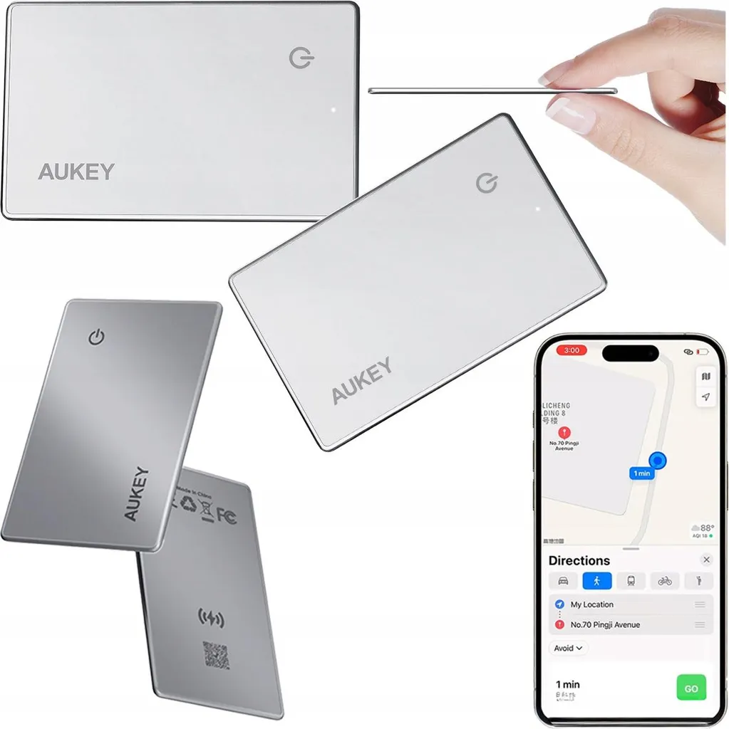 Localisateur de Bagages Bluetooth AUKEY TM-21 spécial Voyages et iOS