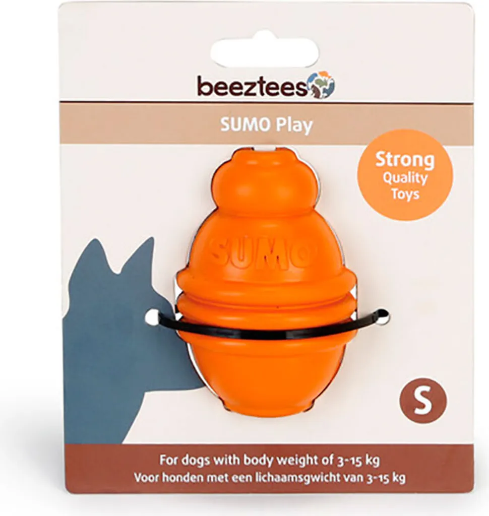 Beeztees Sumo Play Orange Jouet de Dentition Robuste pour Petit Chien - 5