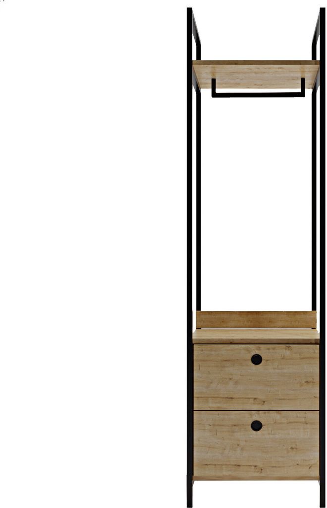Skye Decor, Rüşen- Rüşen Gardırop Tekli iki Çekmeceli Produktbild 6