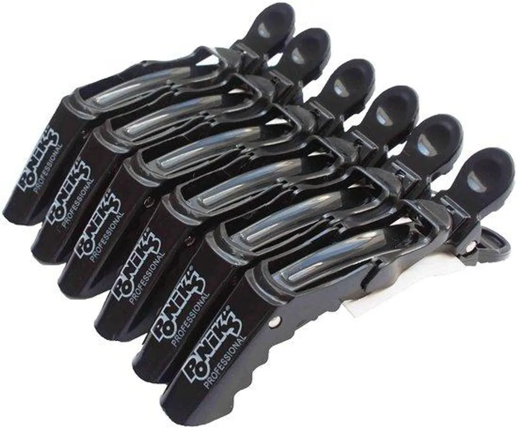 Barrettes à cheveux clic-clac 3 cm en métal noir pour enfants - 50 pièces