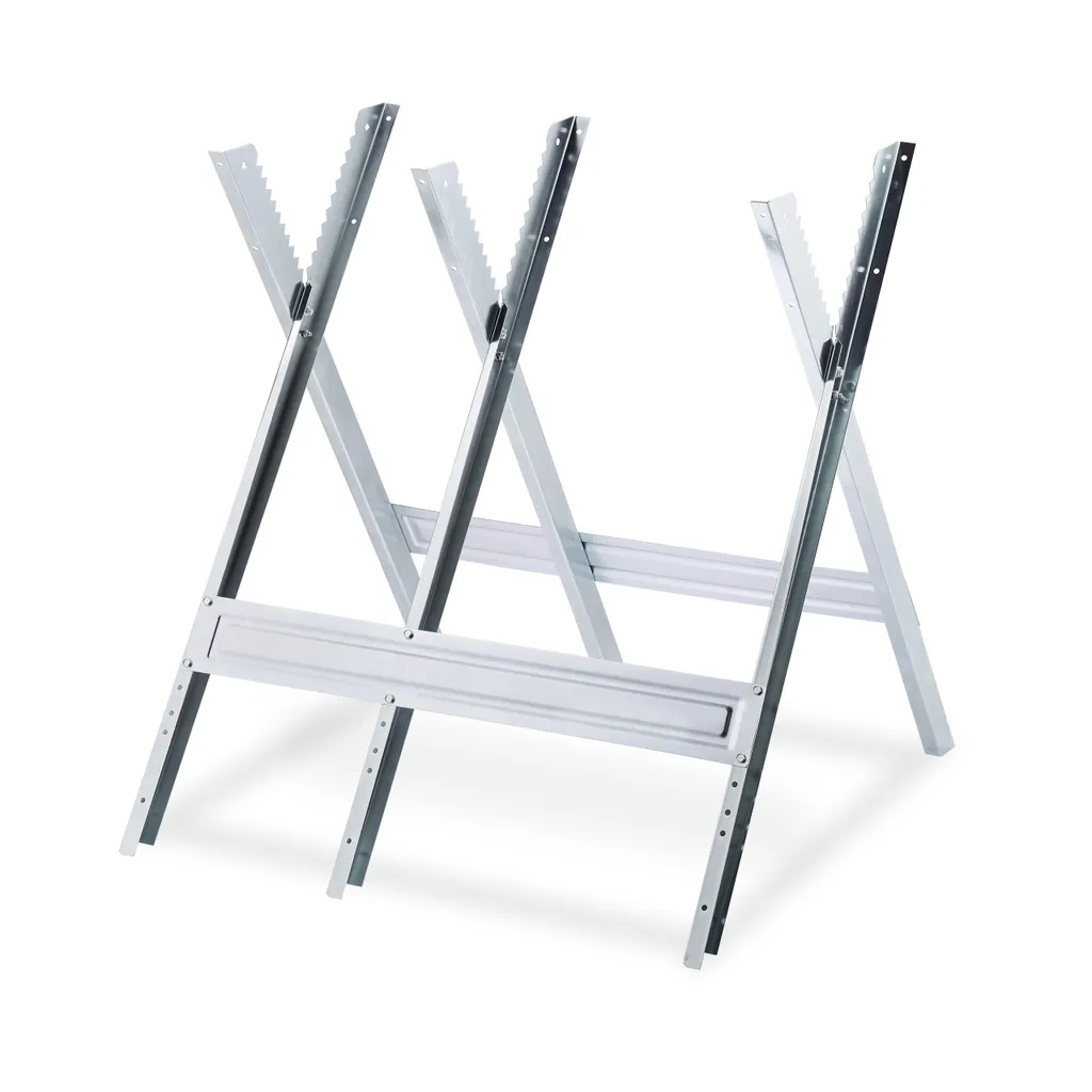 Chevalet de sciage métallique Relaxdays avec support de coupe stable - 10