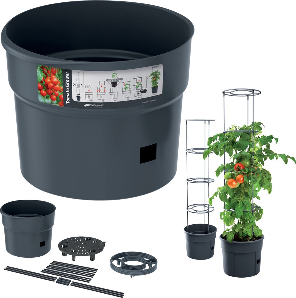 Tomatenpflanzer 15L anthrazit IPOM350-S433 Blumentpfe