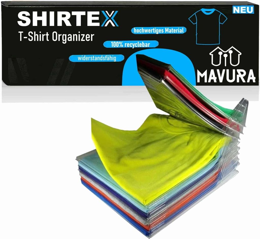 SHIRTEX T-Shirt Organizer stapelbar Aufbewahrungstasche Produktbild 