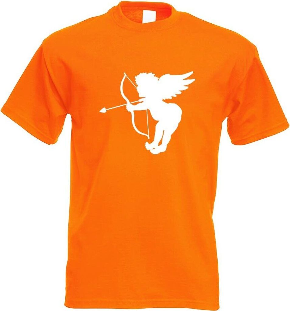 Kiwistar - T-Shirt - orange - Engel - Liebesengel - Amor Motiv Bedruckt Funshirt Design Print - mit Motiv Bedruckt - Funshirt Design - Sport - Frei...