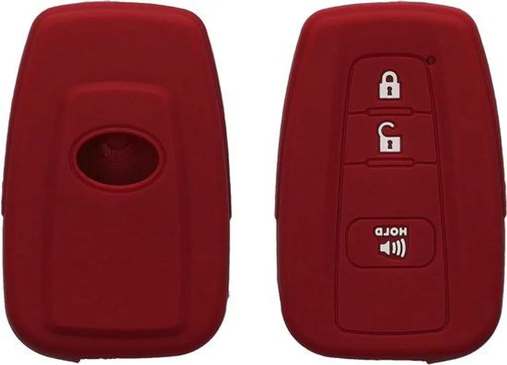 Étui à clés intelligent rouge à 2-3 boutons pour clé de voiture