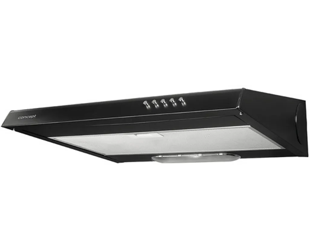 Hotte de cuisine Concept OPP2060bc encastrable 60 cm en noir élégant