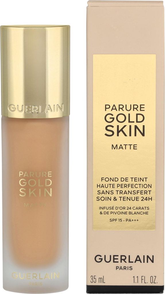 Guerlain Parure Gold Skin Rejuvenating Radiance Foundation - 24h Care & Wear, Pumpenflasche, Creme, Jeder Hauttyp, Illuminating, Natürlich/Natur, 2N