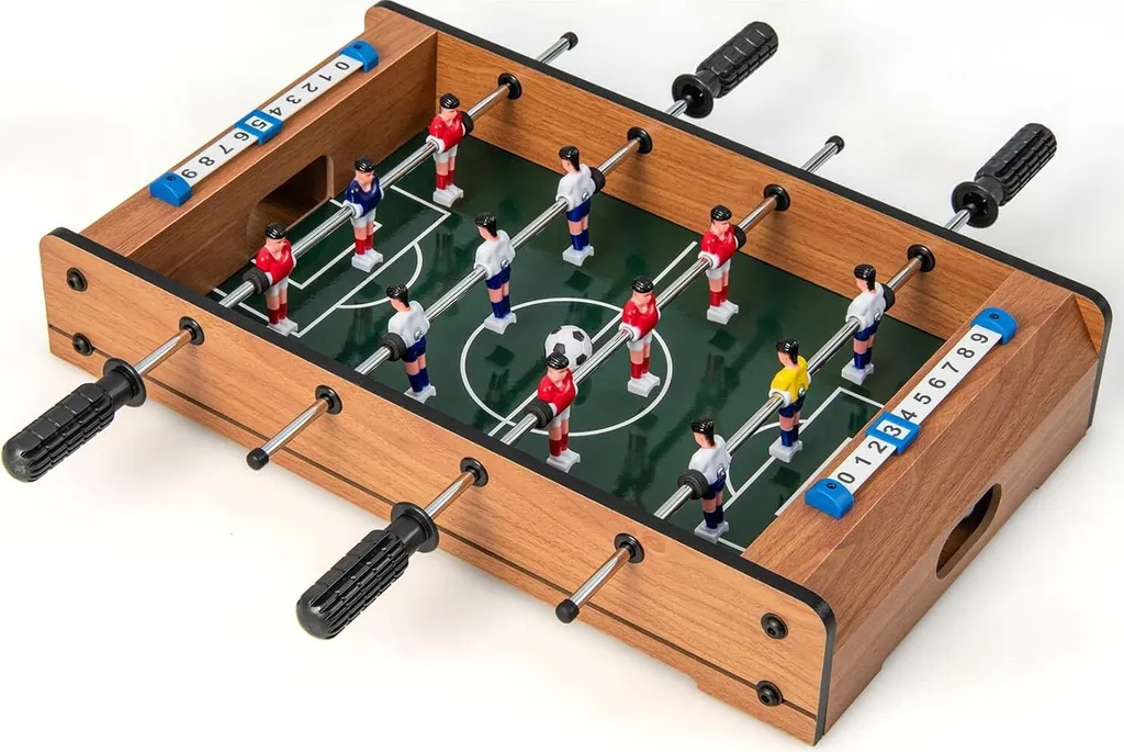 Baby-foot Compact Gain de Place en Bois pour Petits Appartements