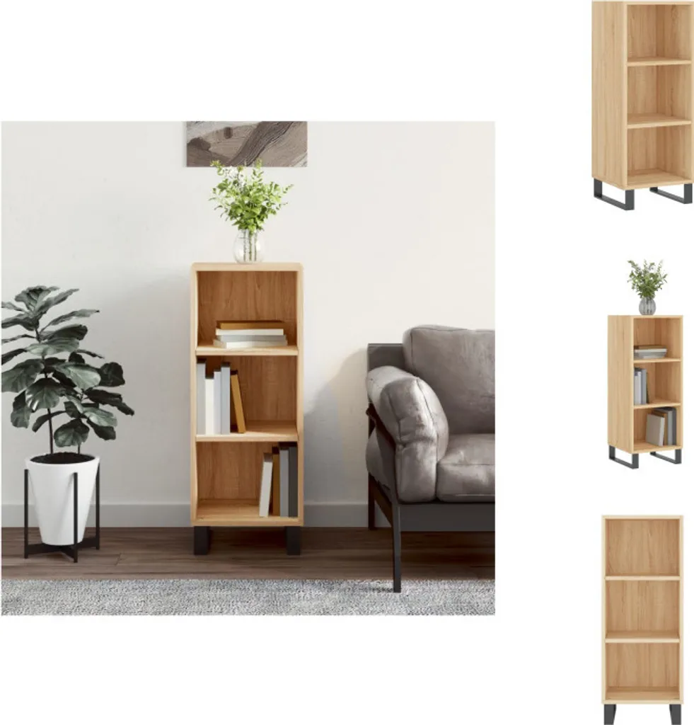 Arreda con Stile: Credenza vidaXL Sonoma Rovere 34,5x32,5x90 cm Legno