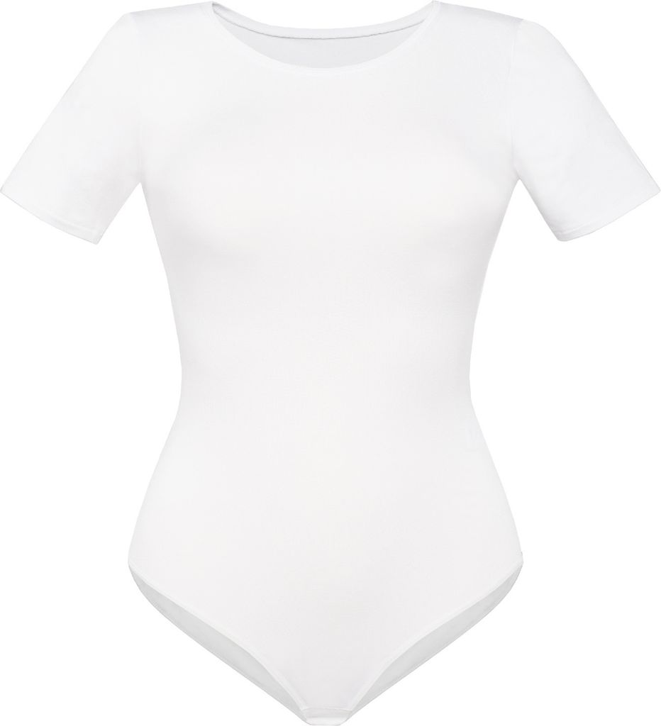 Teyli Bodysuit für Frauen mit kurzen Ärmeln Shirty Female 2403 weiß M