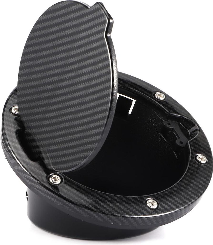Öl-Kraftstofftank-Einfülldeckel, Kohlefaser-Stil, Modifikationsteile, passend für Jeep Wrangler JK 2/4 Türen 2007–2017