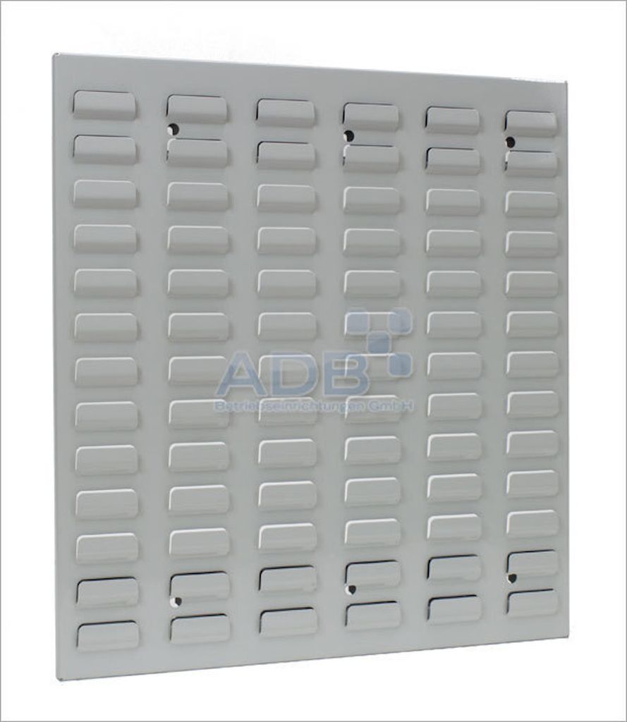 Orthogonale Schlitzplatte | HxB 49,3x45,6cm | Lichtgrau