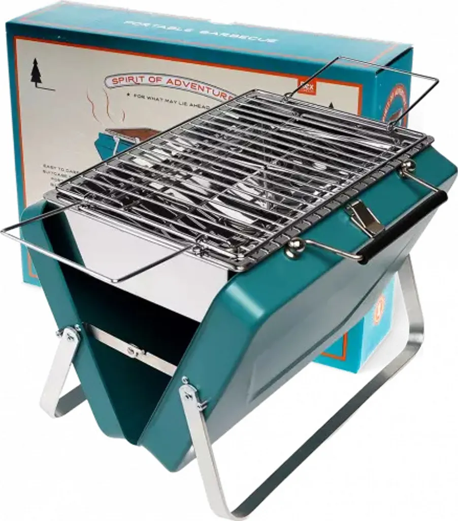 Barbecue de poche pliable en métal - Barbecue valisette ultra compact