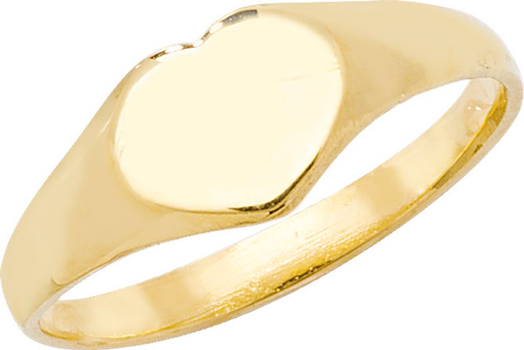 Schöner 9 Karat (375) Gold Herz Mädchen - Maidens Ring, 51 (16.2); TRS18646RSL