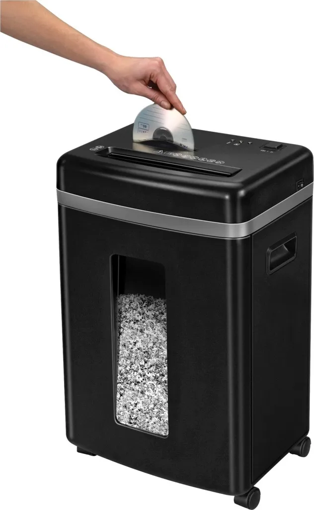 Fellowes 450M Destructeur de documents Microshred noir et argenté